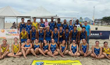 AHPA/SESPOR/SICOOB é Campeã Paranaense de Handebol de Praia