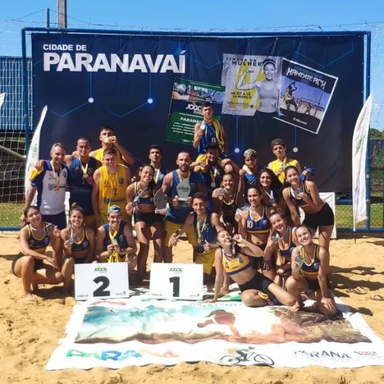 AHPA/SESPOR é ouro e prata em Paranavaí pelo Paranaense de Handebol de Praia