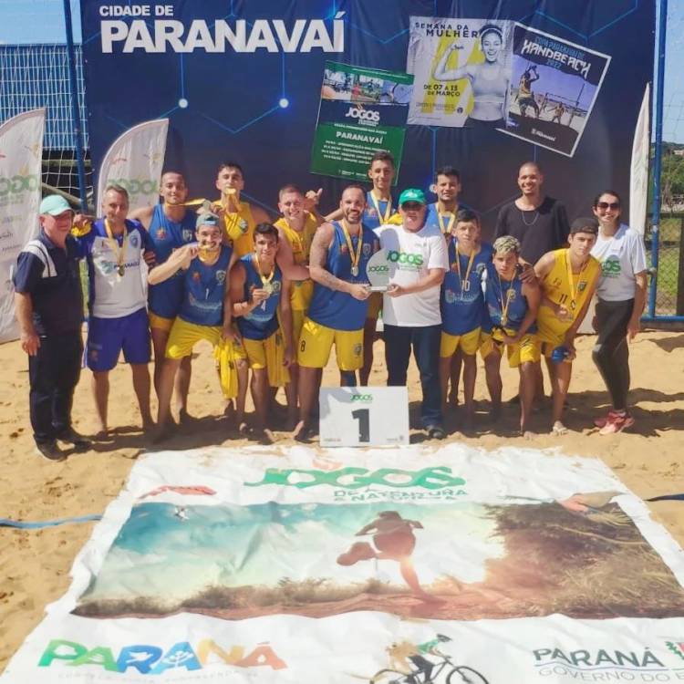 AHPA/SESPOR é ouro e prata em Paranavaí pelo Paranaense de Handebol de Praia