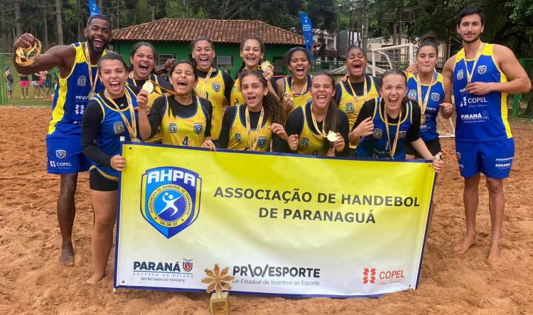 Paranaguá domina Handebol de Praia na Fase Estadual do Jogos da Juventude do Paraná 