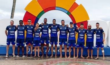 AHPA/SESPOR/SICOOB/Bananina é a 4ª melhor equipe do Brasil no Handebol de Praia