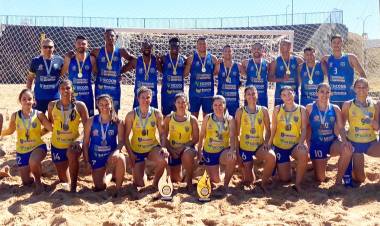 AHPA/SESPOR/SICOOB/Bananina é campeã da etapa de Abertura do Paranaense de Handebol de Praia