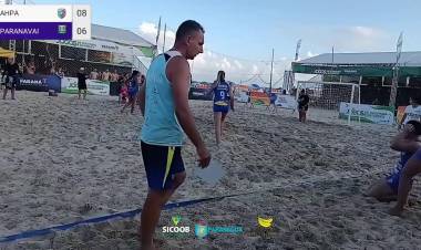 Final do Circuito Paranaense de Handebol de Areia-AHPA/SESPOR/SICOOB/BANANINA PARANAGUÁ x PARANAVAÍ