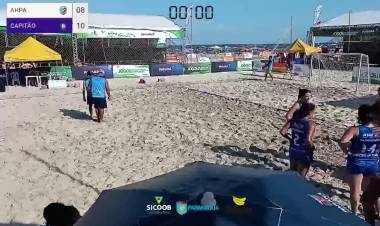 Final do Circuito Paranaense de Handebol de Areia-AHPA/SESPOR/SICOOB/BANANINA PARANAGUÁ x CAPITÃO