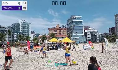 Final do Circuito Paranaense de Handebol de Areia-AHPA/SESPOR/SICOOB/BANANINA PARANAGUÁ x PARANAVAÍ