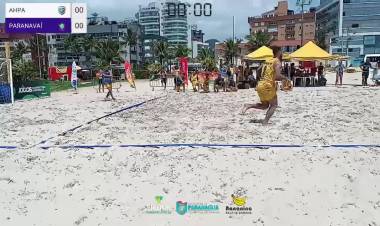 Final do Circuito Paranaense de Handebol de Areia-AHPA/SESPOR/SICOOB/BANANINA PARANAGUÁ x PARANAVAÍ