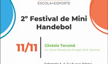 AHPA/SESPOR/SICOOB/Bananina disputa 2⁰ Festival E+E=10 de Mini-Handebol