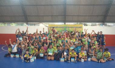 AHPA/SESPOR/SICOOB realiza 1º Festival de Mini-Handebol de 2024