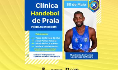 AHPA/SESPOR/SICOOB realiza Clínica de Handebol de Praia