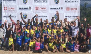 1ª Clínica de Handebol de Praia foi um grande sucesso