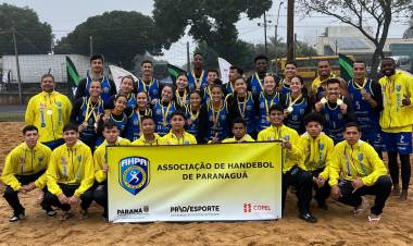AHPA/SESPOR/SICOOB é Campeã da 3ª Etapa do Paranaense de Handebol de Praia