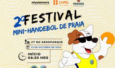 AHPA/SESPOR/SICOOB realiza 2⁰ Festival de Mini-Handebol de Praia