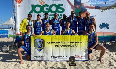 AHPA/SESPOR/SICOOB/Paranaguá conquista título no Adulto Masculino e brilha na 1ª Etapa do Circuito Brasileiro de Handebol de Praia 2025