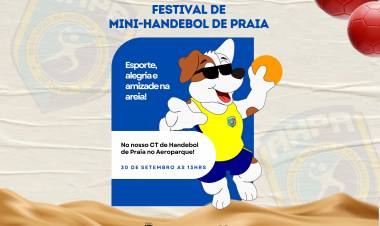 2º Festival de Mini-Handebol de Praia promete diversão e aprendizado para a garotada em Paranaguá
