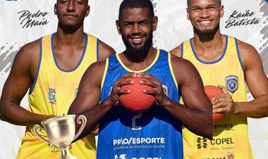 Trio de Paranaguá é convocado para fase de treinamento da Seleção Brasileira de Handebol de Praia