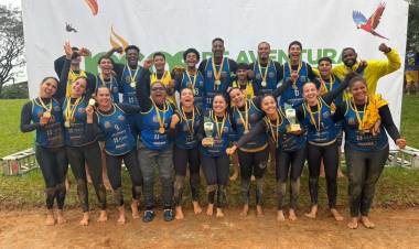 AHPA/SESPOR/SICOOB/Paranaguá conquista títulos masculino e feminino na abertura do Circuito Paranaense de Handebol de Praia 2026