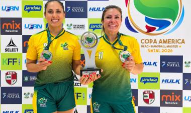 Atletas de Paranaguá são vice-campeãs da Copa América de Handebol Master