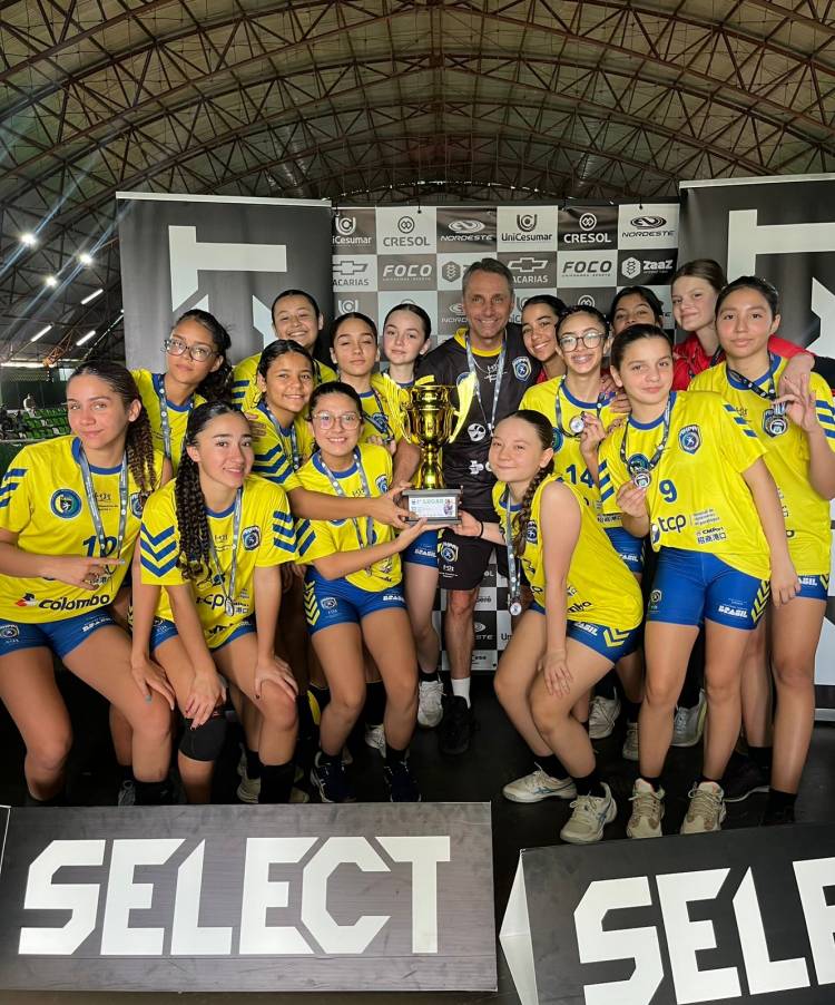 AHPA/SESPOR/SICOOB/Paranaguá conquista medalha de bronze no Campeonato Paranaense Infantil de Handebol 2025