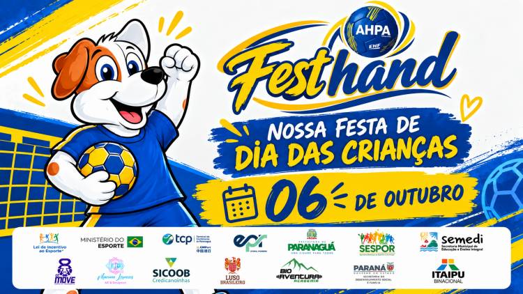 FestHand celebra o Dia das Crianças com muita diversão e Mini-Handebol em Paranaguá